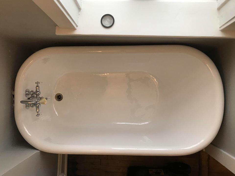 Bath after
